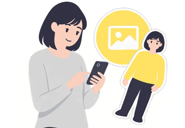 データがない方もご安心ください。無料でWEB上でデザイン作成できるシステムをご用意しております。